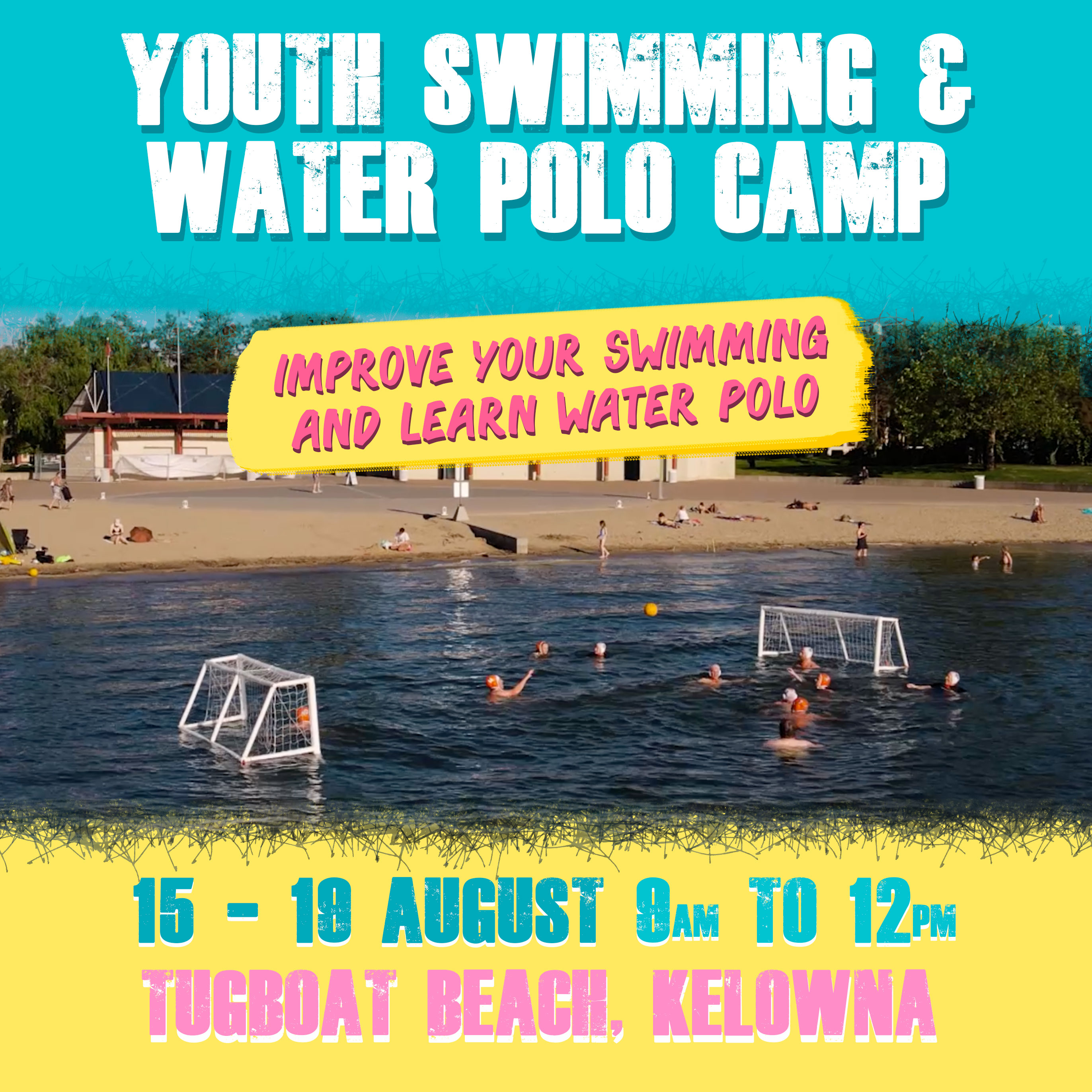Kelowna Swim Lessons and Water Polo Camp in August 2022
